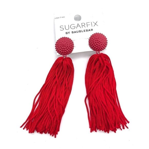 Sugarfix Baublebar Tassel Earrings NWT - Picture 2 of 2